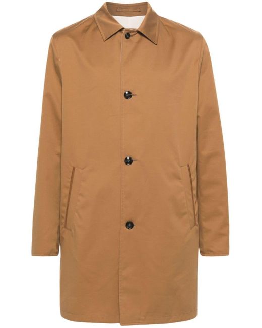 Manteau réversible à simple boutonnage Kiton pour homme en coloris Brown