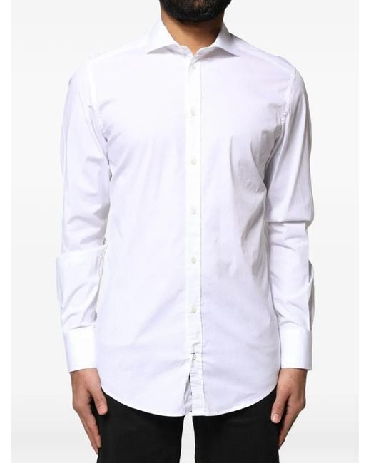 Dolce & Gabbana White Button-Up Shirt for men
