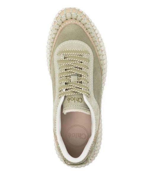 Chloé White Nama Slip-On-Sneakers