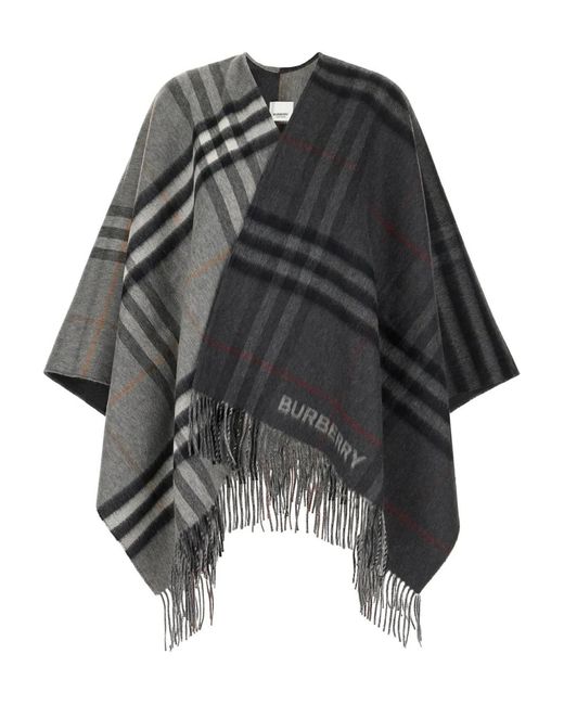 Burberry Geruite Cape in het Black