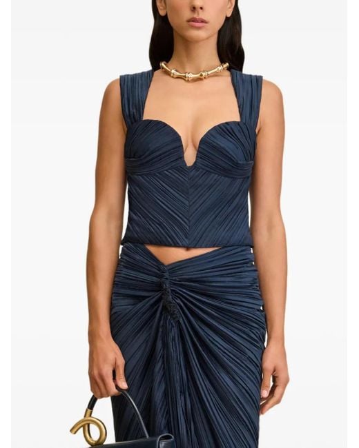 Cult Gaia Blue Kaitlin Top