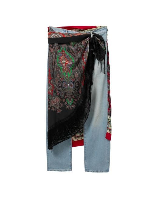 Junya Watanabe Black Layer Denim Pants for men