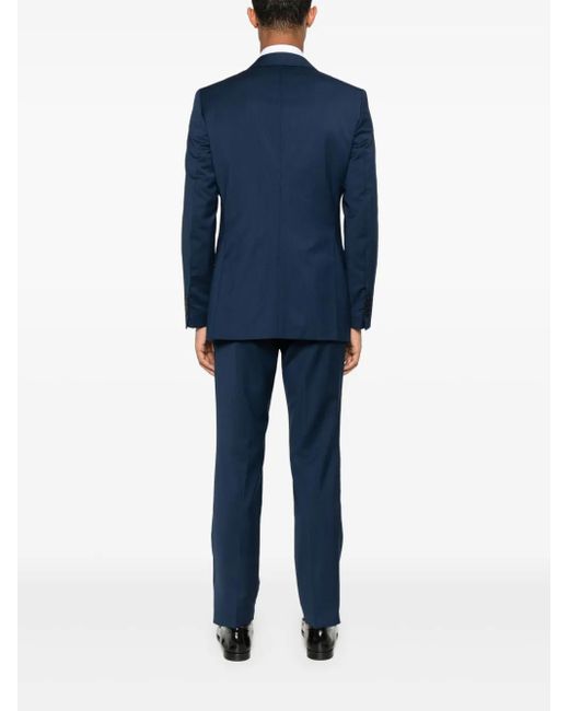 Fursac Blue Virgin-Wool Suit for men