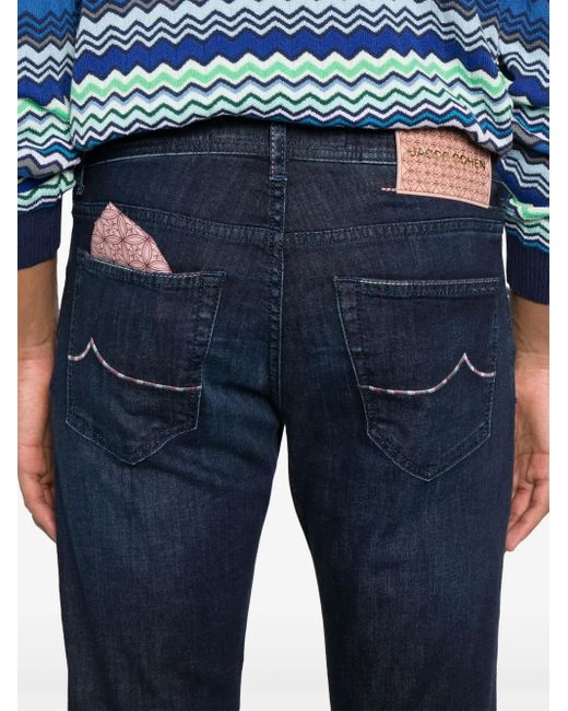 Jacob Cohen Jeans mit Logo-Patch in Blue für Herren