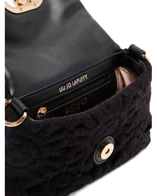 Liu Jo Black Kleine Lapuffy Umhängetasche Mit Stickerei