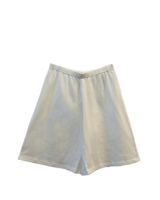 The Row White Larissa Elasticated Shorts
