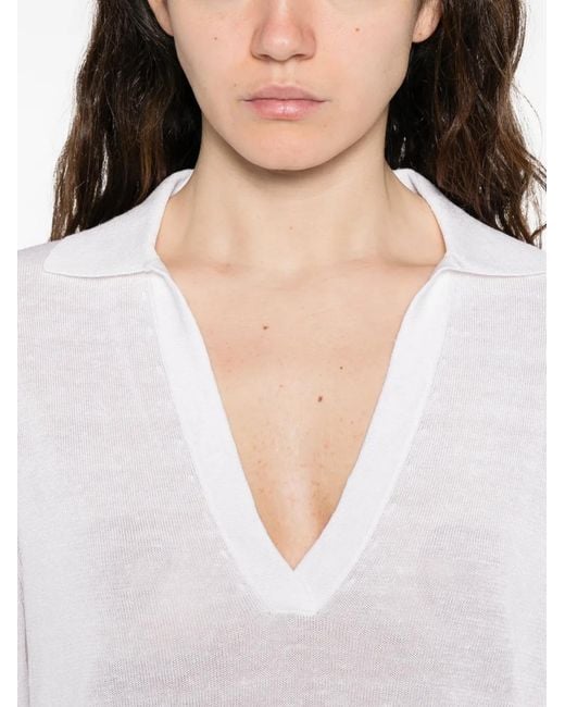 P.A.R.O.S.H. White Long-Sleeve T-Shirt