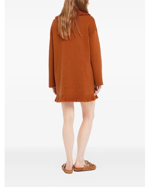 Alanui Brown Fringed Finest Coat