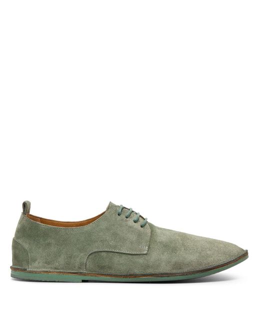 Marsèll Green Suede Derby Shoes for men