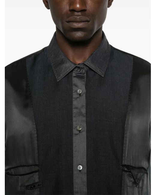 メンズ Maison Margiela コントラストスリーブ ジャケット Gray