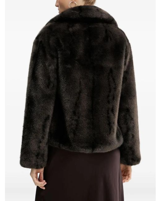 Silvian Heach Black Faux-fur coat