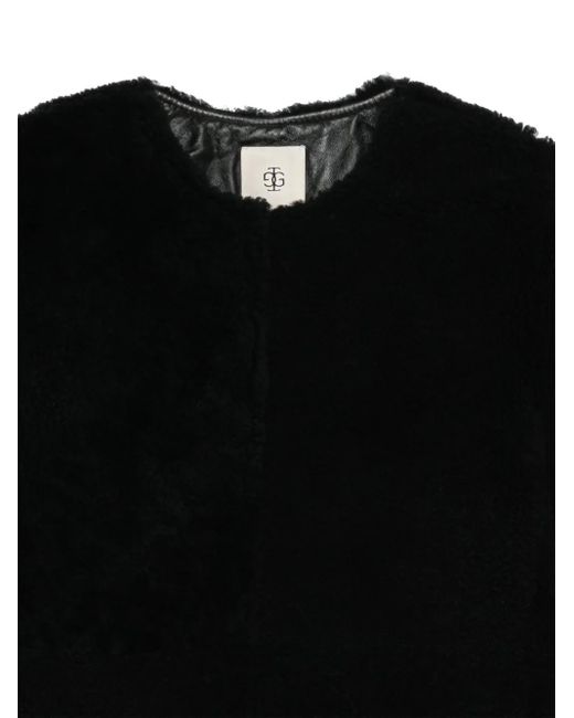THE GARMENT Black Shearling Jacket