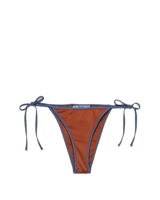 Prada White Jersey Bikini Bottoms