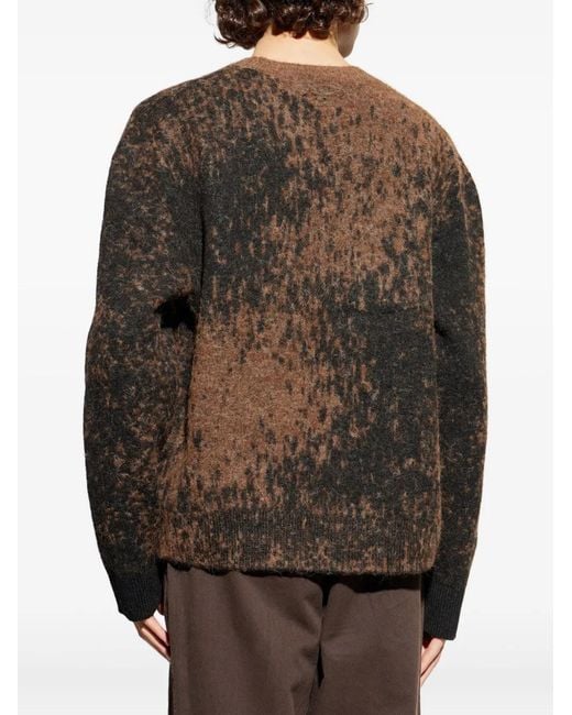 AllSaints Gray Storm Patterned Sweater for men