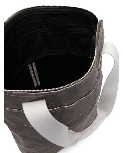 Rick Owens Gray Shuttle Small Tote Bag - Men's - Polyurethane/aluminium/cotton/nylon for men