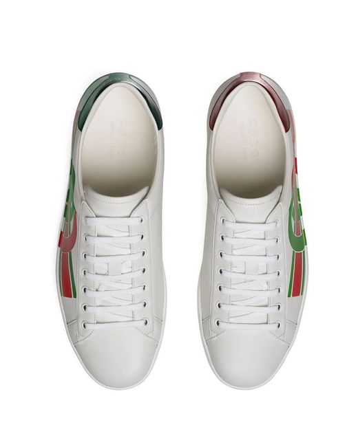 Gucci White New Ace Sneaker for men