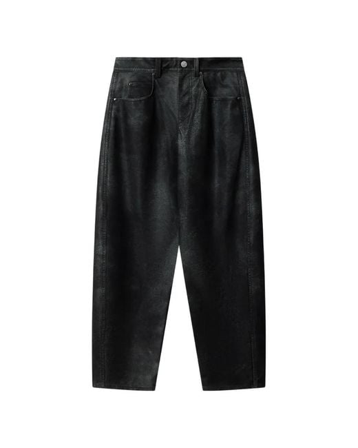 Isabel Marant Black Belky Barrel-Fit Trousers