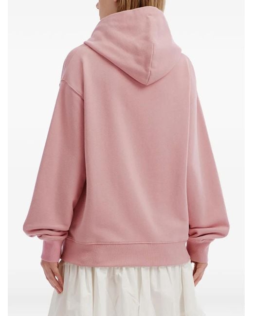 Chocoolate Pink Graphic-Print Drawstring Hoodie