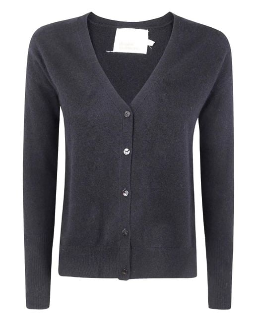ABSOLUT CASHMERE Blue Button V-Neck Cardigan