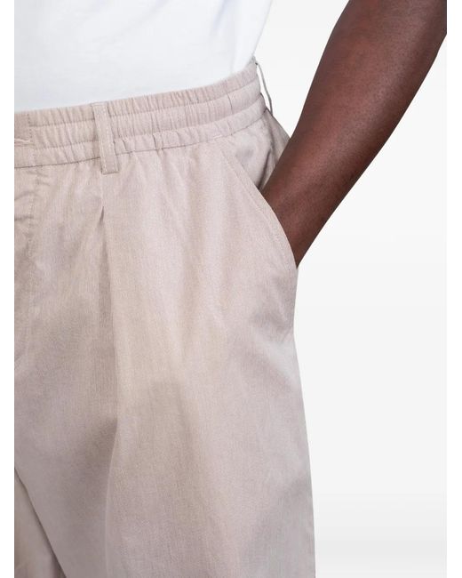 Universal Works Natural Pleated Shorts for men