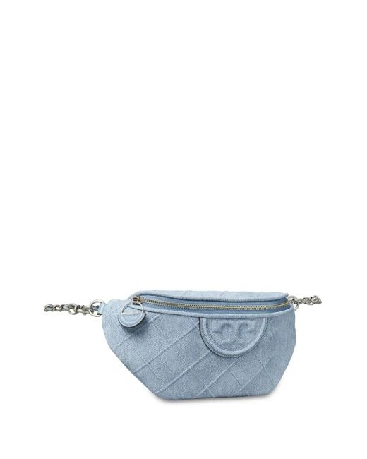 Tory Burch Fleming デニムベルトバッグ Blue