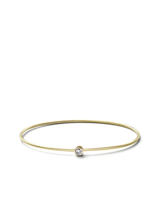 Shihara White 18Kt One Stone Hoop Diamond Bracelet