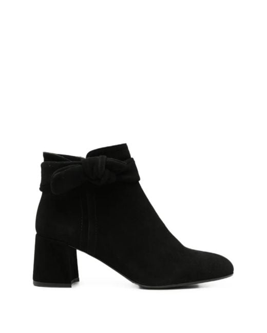 SERGIO MORETTI FIRENZE Black Bow-Detail Ankle Boots