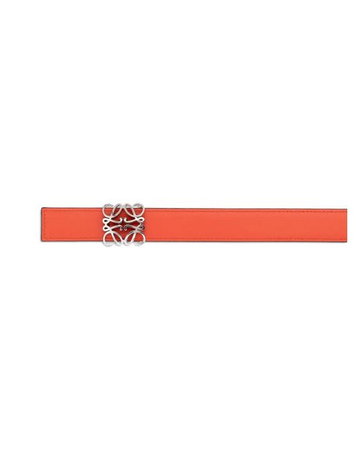 Loewe White Anagram Reversible Belt