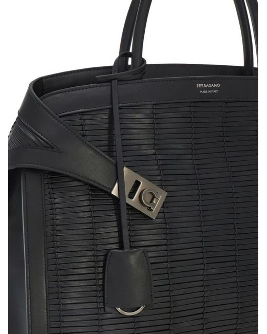 Portadocumenti Hug (S) di Ferragamo in Black da Uomo