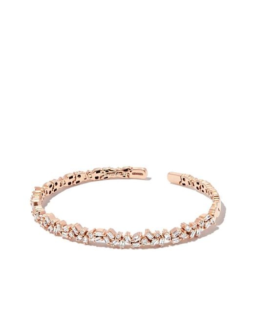 Suzanne Kalan Metallic 18Kt Diamond Tennis Bracelet