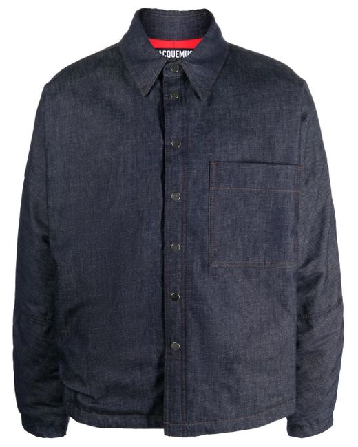 Jacquemus La Surchemise De Nimes Hemdjacke in Blue für Herren