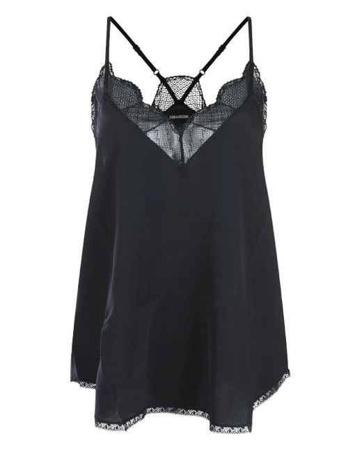 Zadig & Voltaire Black Silk Top