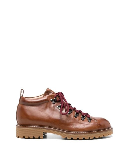 Eleventy Brown Bottines À Lacets for men