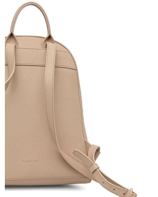 Patrizia Pepe Natural Logo-Lettering Backpack