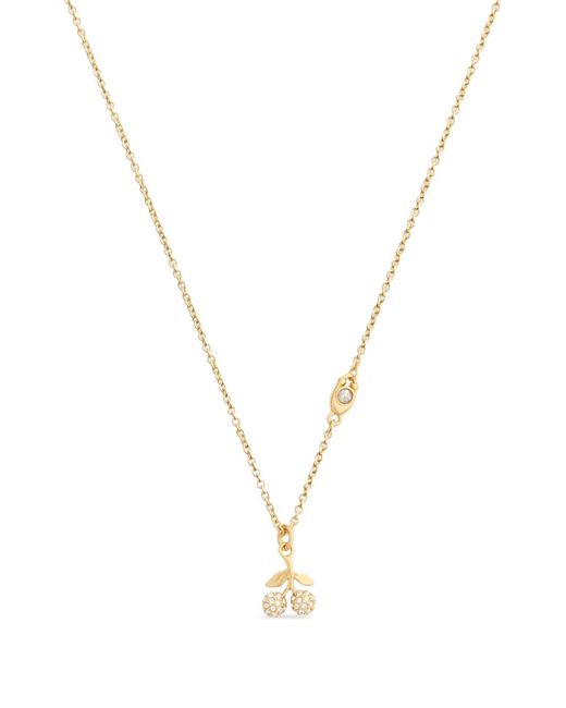 COACH Metallic Cherry-Pendant Necklace