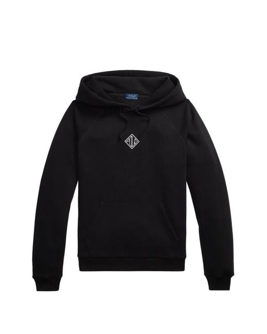 Polo Ralph Lauren Black Hoodie À Logo