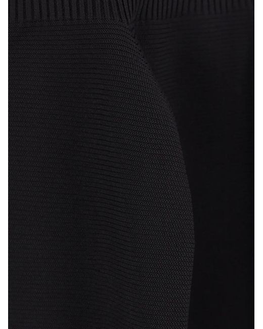 CFCL Black Short-Sleeve Midi Dress