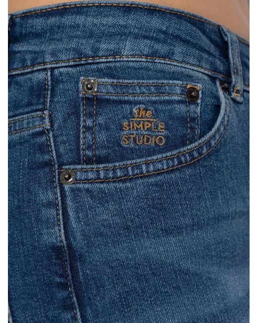 Munthe Blue Stretch-Cotton Jeans