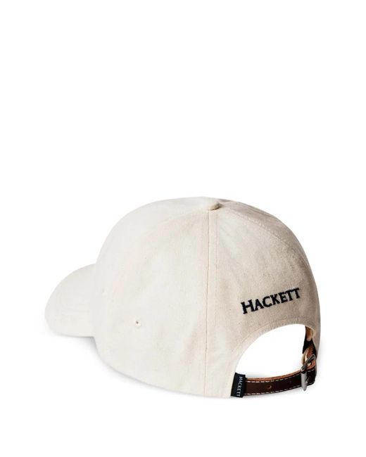 Hackett White Logo-Embroidered Cap for men