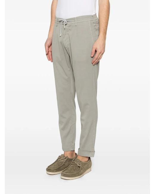 Eleventy Gray Drawstring Trousers for men
