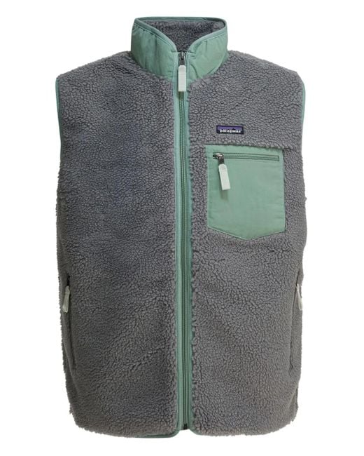 Patagonia Gray Zip Pocket Gilet for men