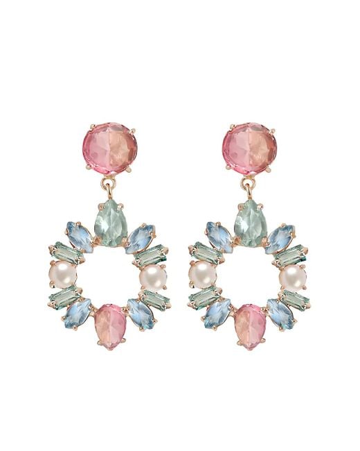 Atelier Mon White Candy Cabana Drop Earrings