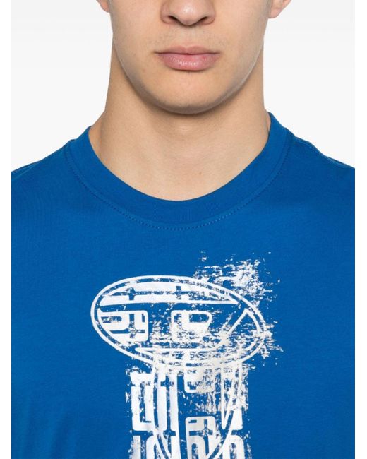 DIESEL Blue T-diegor-k68 T-shirt for men