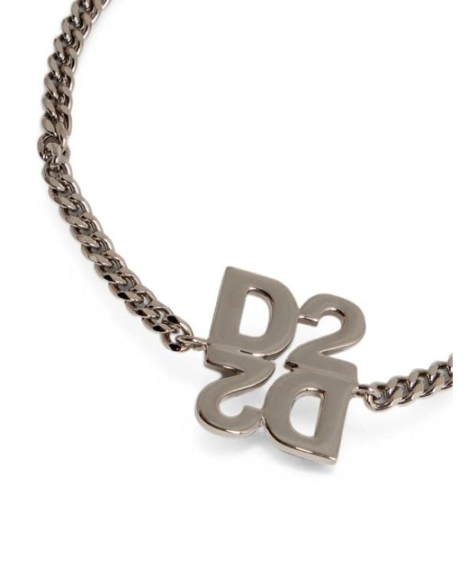 DSquared² Metallic D2-Upside-Down Armlet for men