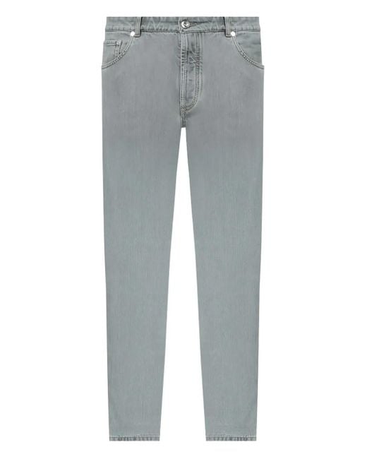 Jeans Dritti di Brunello Cucinelli in Gray da Uomo