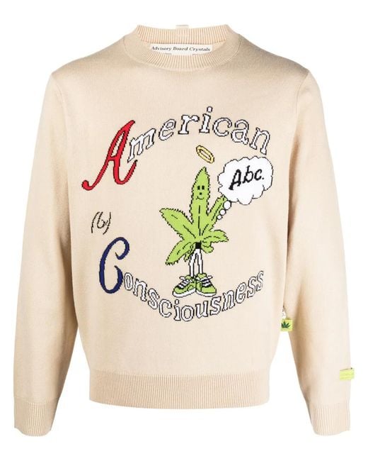 Advisory Board Crystals Natural American Consciousness Crew-Neck Jumper for men