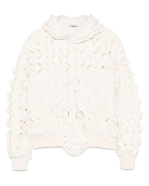 Felpa Con Cappuccio di JUNTAE KIM in White da Uomo