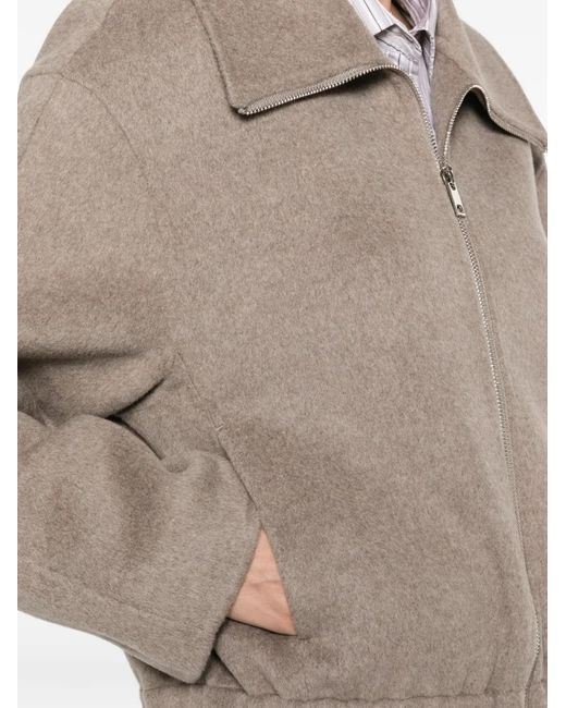 Susanne Bommer Brown Zip-Up Jacket