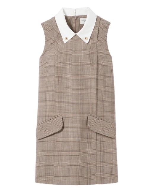 Claudie Pierlot チェック ミニドレス Natural