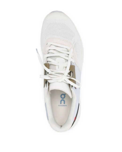 On Shoes White Cloudrift Panelled-design Sneakers